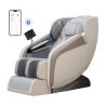 Koligey - 4D Massage Chair Full Body, Zero Gravity Recliner Shiatsu SL Track,with Heating, Foot & Calf Massage - Beige - Gray New in Box $3999