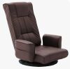 Ebern Designs 360 Degree Swivel Floor Gaming Chair For Adults Adjustable Reclining Game Chair in Brown New in Box $299
