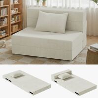 Latitude Run Sofa Bed Sectional Couch Folding Sofa Bed Compressed Floor Boneless Couches, Convertible Sleeper Sofa Bed, Modular Modern Linen Sofa New $399