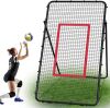 Fevesa Adjustable Volleyball Rebounder Net - Portable 7x4 ft. Training Equipment for Spike Practice - 5 Rebound Angles Custom Target Area for Volleyball Sports Training Practice, Red Similar to Picture New In Box $199