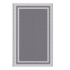 Ebern Designs 8' x 10' Durable Camping Mat in Grey with White Edge Outdoor Rug Reversible Waterproof Mat New $199