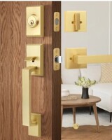 LOQRON Heavy Duty Front Door Handleset with Single Cylinder Deadbolt for Right & Left Handed Doors New In Box $299