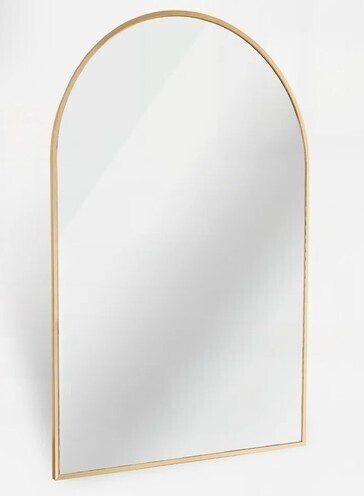 Latitude Run&reg; 20x30 Inch Metal Framed Arched Bathrrom Mirror for Wall New In Box $199