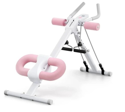 MERACH MR-2314 - Adjustable Ab Trainer Foldable Machine for Abs Workout at Home Gym - Pink $299