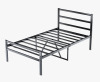 Latitude Run Twin Size Black Metal Platform Bed With Headboard - Stable, No Box Spring Needed, Quiet Nighttime Sleeping New In Box $299