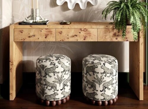 Tov Brandyss 54" Burl Console Table New in Box $799