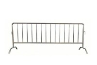APPROVED VENDOR Crowd Control Barrier: Manual Carry, 40 1/2 in Ht, 8 1/2 ft Lg, 20 in Wd, Silver $299
