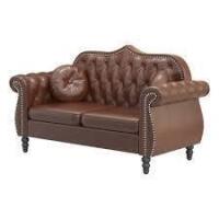 Charlton Home Deavan 60.23'' Faux Leather Loveseat New in Box $799