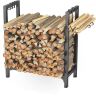 Ucared Firewood Rack Log Rack 24 Inch Indoor/Outdoor Fire Wood Storage Black Steel Firewood Log Holder New In Box $89