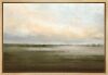 wall26 24" x 60" Framed Canvas Print Wall Art Watercolor Dusk Sky Over Green Field Nature Wilderness Illustrations Modern Rustic Relax/Calm Cool for Living Room, Bedroom, Office - Natural New In Box $299