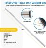 Total gym Bench Add on Weight Bar Kit Total Gym 29 In Weight Bar, Heavy Duty Olympic Exercise Barbell for Strength & Conditioning, for Bench Press, Deadlift, Squat, & Weightlifting, Silver New - 2