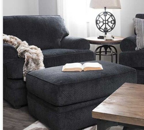 Lane Home Furnishings 8530BR Bellamy Slate Cuddler Chair with Ottoman 2 Piece Set Brand New $1199.99