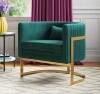 Etta Avenue Shelbi Upholstered Armchair in Green New Open Box $499