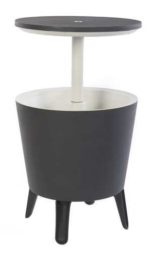 Keter Cool Bar Outdoor Table and Ice Chest 7.5 Gallon(s) Gray Beverage Cooler New In Box $199