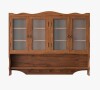 George Oliver Retro 4 Door Wall-Mounted Cabinet with Two Storage Layers and Open Hook Rack, New Open Box $299