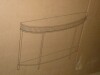 Ebern Designs Fluted Half Moon Console Table New in Box $399 - 2