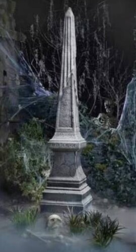 Home Accents Holiday 8 ft. Grave & Bones Obelisk New in Box $499