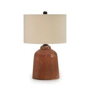 Signature Design by Ashley Aaleahya L430904 Glass Table Lamp New Shelf Pull $299