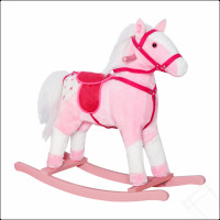 George Oliver Kids Rocking Horse Pony Toddler Ride On Animal For Pink Birthday Gifts With Realistic Sounds New In Box $199