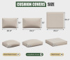 Latitude Run&reg; 11-Pcs Outdoor Patio Cushion Cover Set For 5-Seat Sectional Sofa, Covers Only New in Box $199 - 2