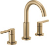 Delta Nicoli Brushed Gold Faucet 3 Hole, 8 Inch Widespread Bathroom Sink Faucet for Vanity, Push-Pop Drain Assembly, Champagne Bronze New In Box $299