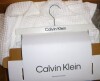 Calvin Klein - Fabric Shower Curtain, Luxury Cotton Blend Bathroom Decor with 12 Button Holes (Waffle Solid White, 70" x 72") New $89 - 2