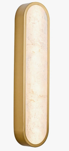 Brayden Studio&reg; Dimmable Led Wall Mounted Sconce With Alabaster Shade New In Box $299