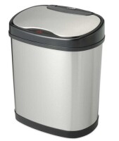 Nine Stars 3 Gallon Touchless Automatic Bathroom Trash Can Stainless Steel New In Box $99