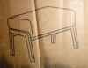 George Oliver Solid + Manufactured Wood Accent Stool -Coffee New In Box $299 - 2