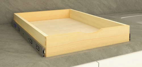 Loon Peak&reg; Daiona Solid Wood Pull-Out Drawer Box &ndash; 21" Deep Cabinet Organizer in Multiple Widths Out Tray with Brackets, 15" x 21" New In Box $199