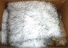 Everly Quinn Haja Shag Faux Sheepskin Fur White Fluffy Area Rug with Gray Tips, 3' x 4' New In Box $199 - 2