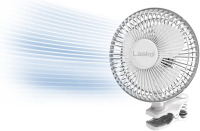Lasko Clip Fan, 2 Quiet Speeds, 360 Degree Pivot, Portable for Office, Bedroom, Kitchen, 6", White, 2004W New In Box $79