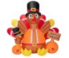 VIVOHOME Outdoor 5 ft. Height Thanksgiving Inflatable LED Lighted Turkey with Hat Pumpkins and Chick New In Box $199