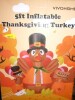 VIVOHOME Outdoor 5 ft. Height Thanksgiving Inflatable LED Lighted Turkey with Hat Pumpkins and Chick New In Box $199 - 2