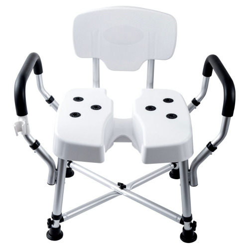 MyGift Professional 400Lb. Adjustable Bathroom Shower Chair with Arms New In Box $299