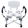 MyGift Professional 400Lb. Adjustable Bathroom Shower Chair with Arms New In Box $299