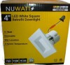 NUWATT 4" Inch Square Recessed Lighting Retrofit Can Lights - Wet Rated - 5CCT 2700K-5000K - 750LM New In Box $79 - 2