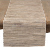 Saro Lifestyle Melaya Collection Shimmering Woven Nubby Table Runner, 14"x90", Natural New In Box $79