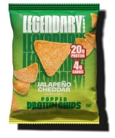 Legendary Foods Jalape&ntilde;o Cheddar / Barbecue Popped Protein Chips, 1.3 oz New Assorted Best by 3/2027