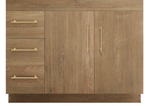 Moreno Bath Elsa 42&rdquo; Freestanding Vanity Cabinet (Left Side Drawers) New in Box $1599