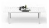Domi Outdoor Living Rectangular Metal Outdoor Dining Table with Extension in Box $699