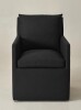 Inkwell Sean Performance Linen Accent Chair in Black New in Box $599
