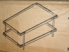 Trent Austin Designs Nikole 42" Wide Industrial Rustic Solid Wood Metal Rectangular Coffee Table With 1 Shelf. New in Box $599 - 2