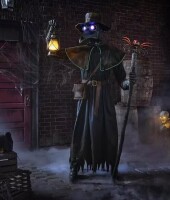 Home Accents Holiday 7 ft. Animated LED Plague Doctor New Shelf Pull $399
