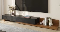 Latitude Run Carmavy 74.87" W Manufactured Wood Extendable TV Stand with Open Shelf in Box %699