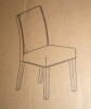 MODERION Store Parsons Dinning Chair with Nail-Heads Trim, Faux Leather Kitchen Upholstered Seat, Wood Legs, Ivory White New In Box $299 - 2