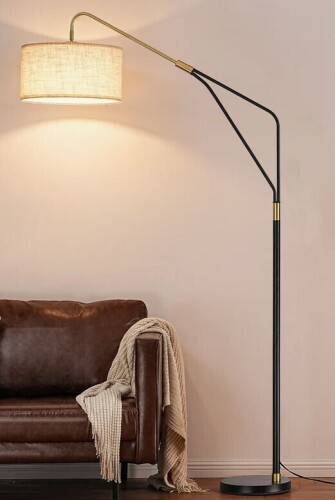 EDISHINE 76'' Arched Floor Lamp with Remote Control and Bulb Included New In Box $299