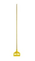 Rubbermaid 60in. Natural Hardwood Side-Gate Wet Mop Handle / SSDC 54 inch White Fiberglass Mop Handle / Assorted New Assorted