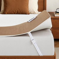 Bestier 3" Medium Firm King Size Cooling Gel Memory Foam Mattress Topper for Back Pain Relief, Removable Cover and Adjustable Straps New in Box $299