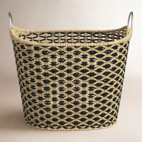 Joss & Main Solana Hand Woven Seagrass Storage Basket New In Box $199